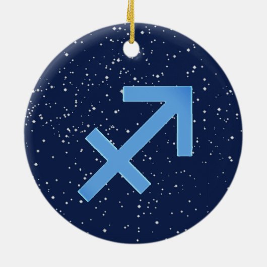 Sagittarius Constellation & Zodiac Sign with Stars Keramisch Ornament (Achterkant)