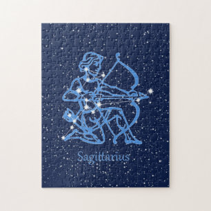 Sagittarius Constellation & Zodiac Sign with Stars Legpuzzel