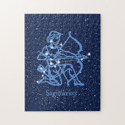 Sagittarius Constellation & Zodiac Sign with Stars Legpuzzel (Verticaal)