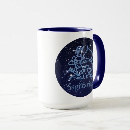 Sagittarius Constellation & Zodiac Sign with Stars Mok (Voorkant rechts)