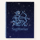 Sagittarius Constellation & Zodiac Sign with Stars Notitieboek (Voorkant)