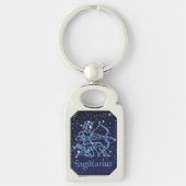 Sagittarius Constellation & Zodiac Sign with Stars Sleutelhanger (Voorkant)