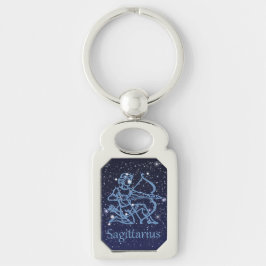 Sagittarius Constellation & Zodiac Sign with Stars Sleutelhanger