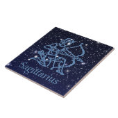 Sagittarius Constellation & Zodiac Sign with Stars Tegeltje (Zijkant)