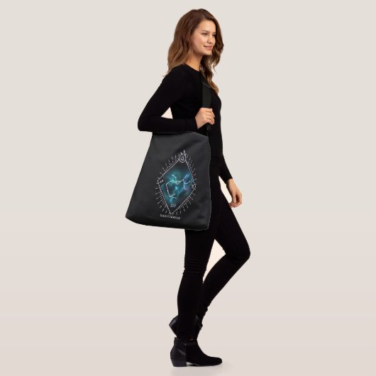 Sagittarius Constellation & Zodiac Symbol Crossbody Tas (Op model)