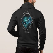 Sagittarius Constellation Zodiac Symbol Zip Hoodie (Achterkant)