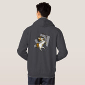Sagittarius de Archer astrology mannen zip jogger Hoodie (Achterkant volledig)