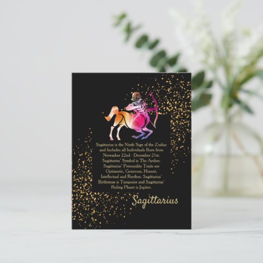 Sagittarius de Archer Briefkaart (Staand voorkant)