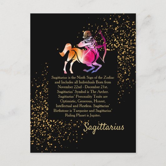 Sagittarius de Archer Briefkaart (Voorkant)