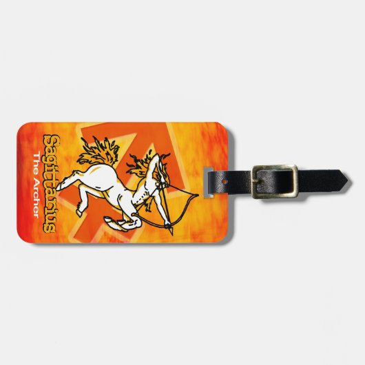 Sagittarius de Archer horoscope id bagagelabel (Voorkant horizontaal)