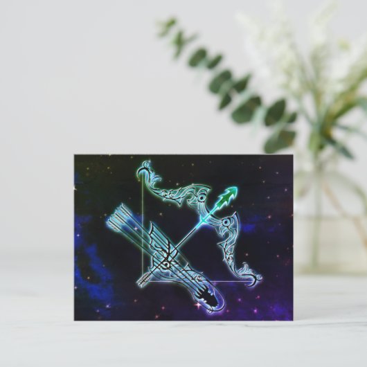 sagittarius de archer zodiac briefkaart (Staand voorkant)