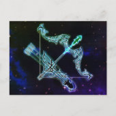 sagittarius de archer zodiac briefkaart (Voorkant)