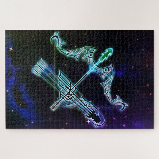 sagittarius de archer zodiazzle legpuzzel (Horizontaal)