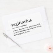 Sagittarius Definitie Esthetische Astrologie Cadea Rechthoekige Sticker (Envelop)