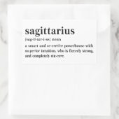 Sagittarius Definitie Esthetische Astrologie Cadea Rechthoekige Sticker (Tas)
