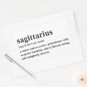 Sagittarius Definitie Esthetische Astrologie Cadea Rechthoekige Sticker (Envelop)