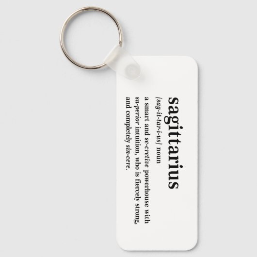 Sagittarius Definitie Esthetische Astrologie Cadea Sleutelhanger (Voorkant)