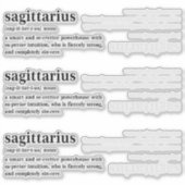 Sagittarius Definitie Esthetische Astrologie Cadea Sticker (Voorkant)