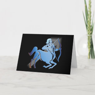 Sagittarius - Designer Zodiac Birthday Card Kaart