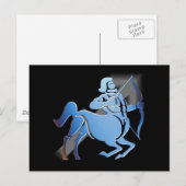 Sagittarius - Designer Zodiac Briefkaart (Voorkant / Achterkant)