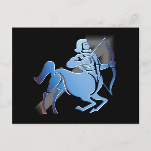 Sagittarius - Designer Zodiac Briefkaart (Voorkant)