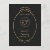 Sagittarius Dierenriem Apotheek Etiket Persoonlijk Briefkaart (Voorkant)