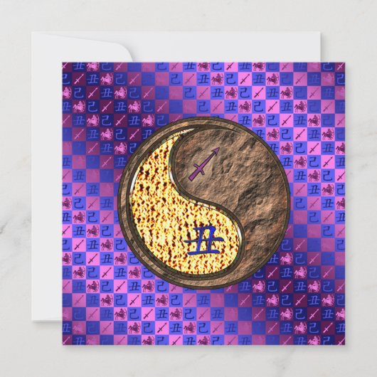 Sagittarius & Earth Ox Kaart (Voorkant)