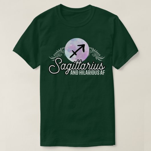 Sagittarius en Hilarious AF T-shirt (Design voorkant)