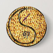 Sagittarius & Fire Rabbit Ronde Button 7,6 Cm (Voorkant)