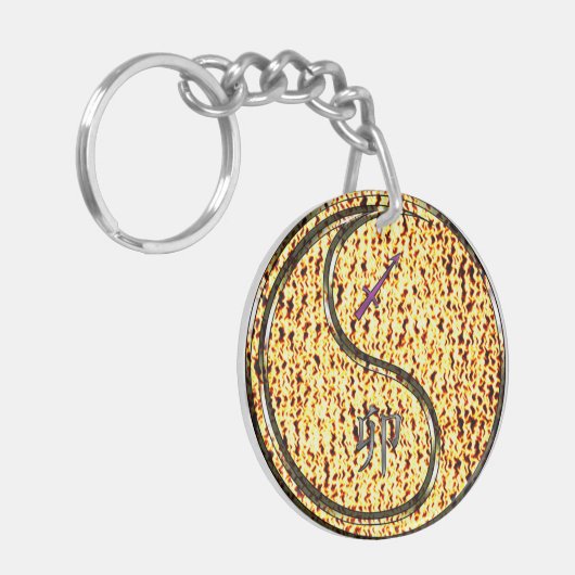 Sagittarius & Fire Rabbit Sleutelhanger (Voorkant Links)