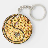 Sagittarius & Fire Rabbit Sleutelhanger (Achterkant)