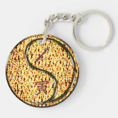 Sagittarius & Fire Tiger Sleutelhanger (Achterkant)