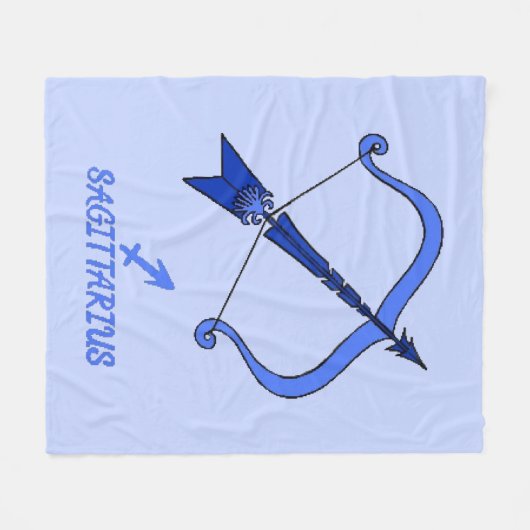 Sagittarius Fleece Blanket Deken (Voorkant (Horizontaal))