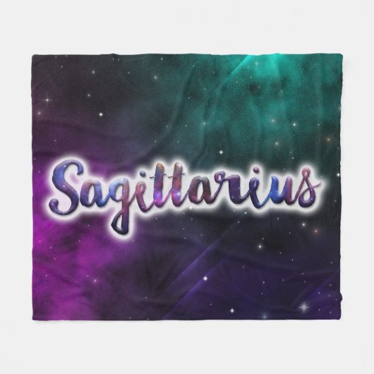 Sagittarius Fleece Blanket - Medium Deken (Voorkant (Horizontaal))