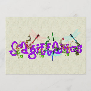 Sagittarius Flowers Kaart