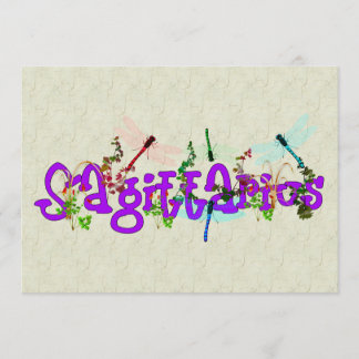 Sagittarius Flowers Kaart