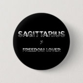 Sagittarius — Freedom Lover Ronde Button 5,7 Cm (Voorkant)