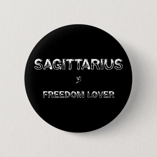 Sagittarius — Freedom Lover Ronde Button 5,7 Cm (Voorkant)