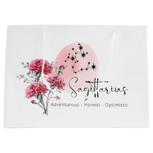 Sagittarius Gift Bag Groot Cadeauzakje (Voorkant)