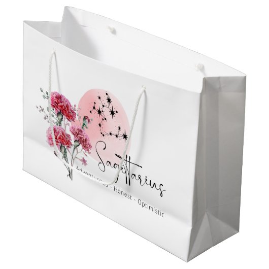 Sagittarius Gift Bag Groot Cadeauzakje (Voorkant Gekanteld)