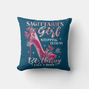Sagittarius Girl die mijn verjaardag ingaat als ee Kussen