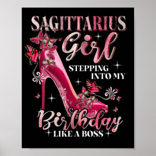 Sagittarius Girl die mijn verjaardag ingaat als ee Poster
