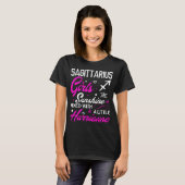 Sagittarius Girl. Funny Aquarius Zodiac Astrology T-shirt (Voorkant volledig)
