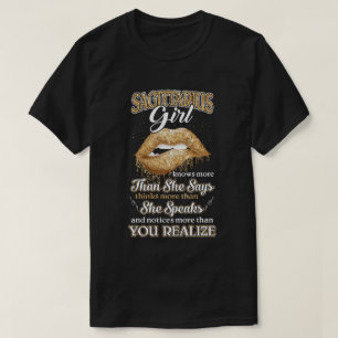 Sagittarius Girl weet meer dan ze in november zegt T-shirt
