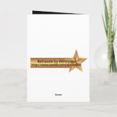 Sagittarius Gold Symbol Black Birthday Greeting Kaart (Achterkant)