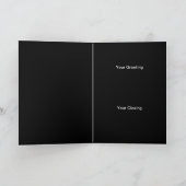 Sagittarius Gold Symbol Black Birthday Greeting Kaart (Binnen)