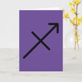 Sagittarius Greeting Card Kaart (Gele Bloem)
