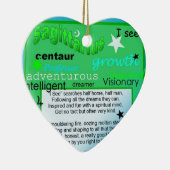 SAGITTARIUS GREETING KERAMISCH ORNAMENT (Rechts)