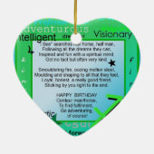 SAGITTARIUS GREETING KERAMISCH ORNAMENT (Achterkant)