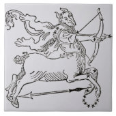 Sagittarius (het Centrum) een illustratie van het Tegeltje (Voorkant)